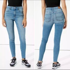 AMERICAN EAGLE Light Blue Jegging Jeans 12 short